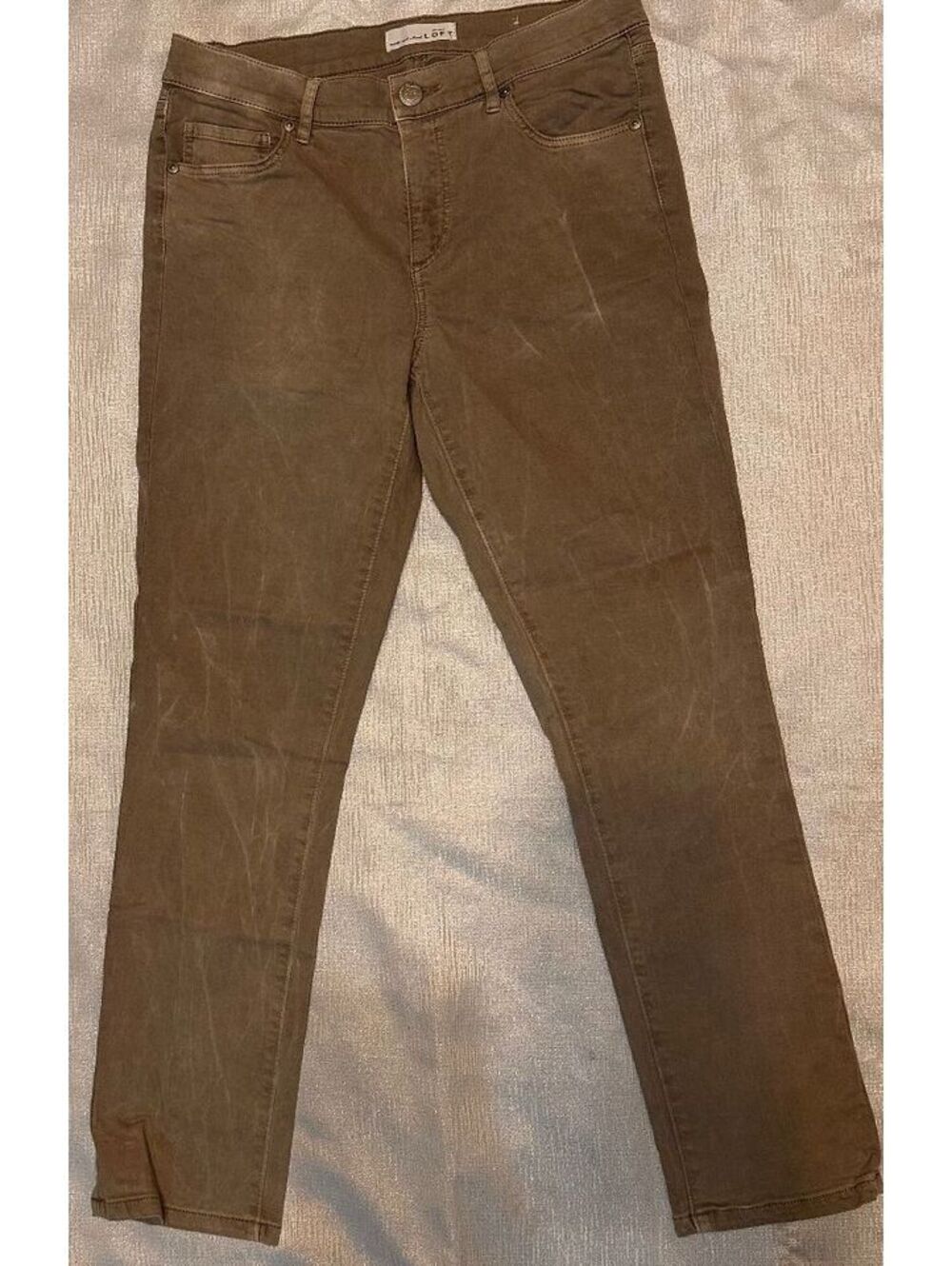 LOFT Women's Brown Cotton Blend Pants Size 28/6
